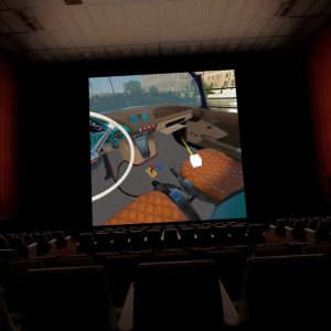 Изглед от виртуалното кино в играта 1